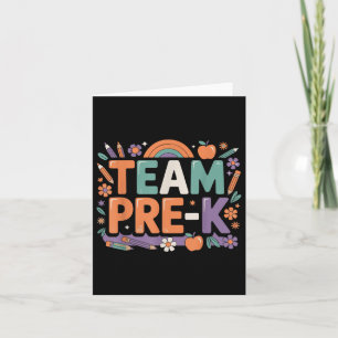 Hallo Team Pre-k Back to School Spaß für wenig Lea Karte