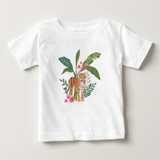 Hallo Tiger Baby T-shirt (Vorderseite)