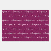 Hallo Tiled Design Geschenkpapier Set (Vorderseite 2)