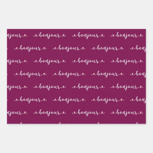 Hallo Tiled Design Geschenkpapier Set (Vorderseite 2)