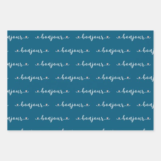 Hallo Tiled Design Geschenkpapier Set (Vorderseite)