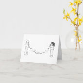 Hallo Tin Can Telefon Grußkarte Karte (Gelbe Blume)