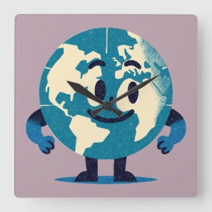 Hallo Tiny World Wanduhr