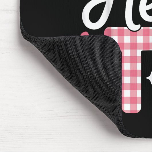 Hallo Tk Funny Niedlich zurück zur Schule Übergang Mousepad (Ecke)