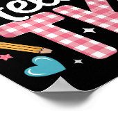 Hallo Tk Funny Niedlich zurück zur Schule Übergang Poster (Ecke)