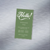 Hallo - Tree Top Magnetische Visitenkarte (Beispiel)