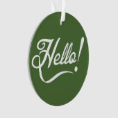 Hallo - Tree Top Ornament (Vorderseite)