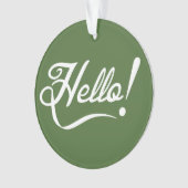 Hallo - Tree Top Ornament (Vorderseite)