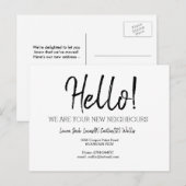 Hallo treffe die Nachbarn Postkarte (Vorne/Hinten)