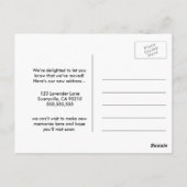 Hallo treffe die Nachbarn Postkarte (Rückseite)