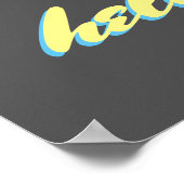 Hallo Typografie Wortposter Poster (Ecke)