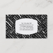 HALLO u. hallo! Auf der ganzen Welt Visitenkarte (Rückseite)