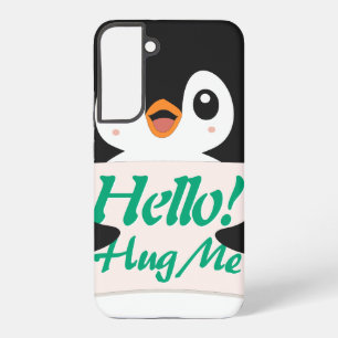 Hallo! Umarme mich - Pinguinkostüm Personalisierun Samsung Galaxy Hülle