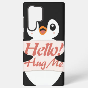 Hallo! Umarme mich - Pinguinkostüm Personalisierun Samsung Galaxy Hülle