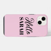 Hallo und dein Name iPhone Hülle (Rückseite (Horizontal))