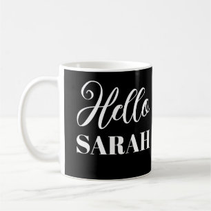 Hallo und dein Name Kaffeetasse