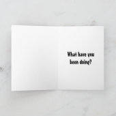 Hallo und Hallo Spaß Grußkarte Karte (Innenseite)