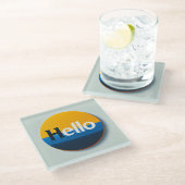 Hallo Untersetzer (Schrägansicht)