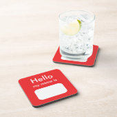 Hallo Untersetzer Cold Hot Drinks Bar Cocktail Wei (Rechte Seite)