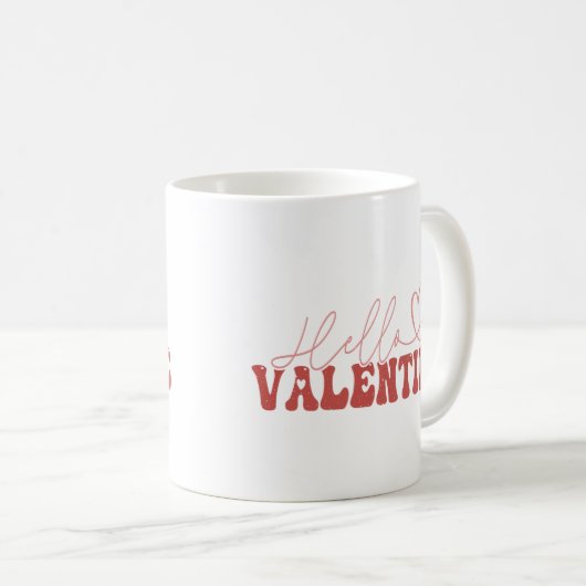 Hallo Valentine Kaffeetasse (VorderseiteRechts)