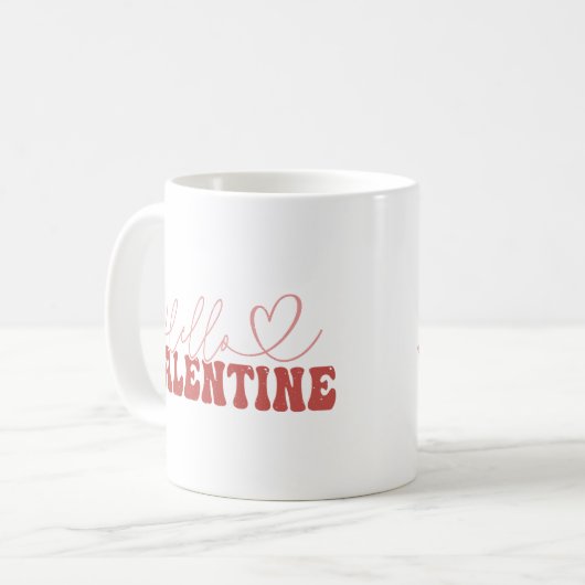 Hallo Valentine Kaffeetasse (Vorderseite Links)