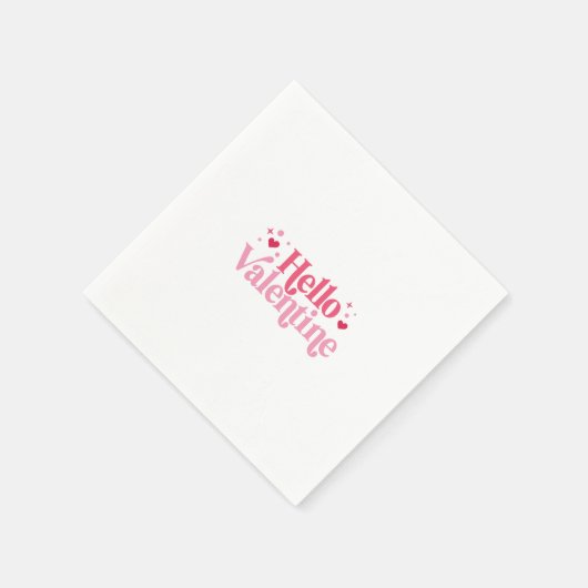 Hallo Valentine Napkins Serviette (Ecke)
