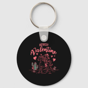 Hallo Valentine Retro Valentine Hallo Cowboy Valen Schlüsselanhänger