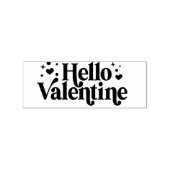 Hallo Valentine Rubber Briefmarke Gummistempel (Prägung)