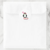 Hallo Valentine Runder Aufkleber (Tasche)