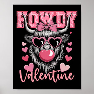 Hallo Valentinskuh-Blase Western-Cowboy-Valentin Poster