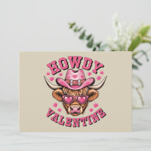Hallo Valentinskuh Valentinstag Kokette Liebe Dankeskarte