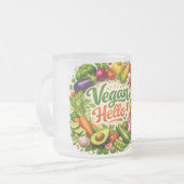 Hallo Vegan-Tasse Mattglastasse (Vorderseite Links)