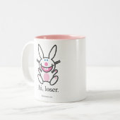 Hallo Verlierer Zweifarbige Tasse (Vorderseite Links)