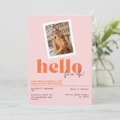 "Hallo, Vier-oh!", Retro-Einladung zum 40. Einladung (Stehend Vorderseite)