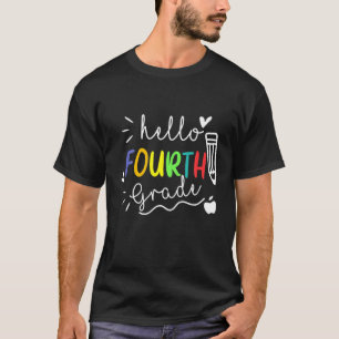 Hallo Vierte Klasse geht zurück in die Schule für T-Shirt
