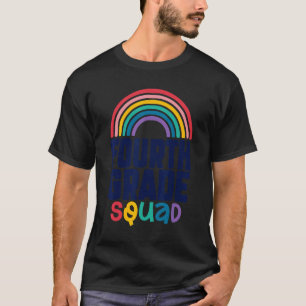 Hallo Vierte-Klasse-Team Regenbogen-Lehrer-Kinder T-Shirt