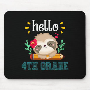 Hallo Vierte Klasse Zurück zur Schule Süße Faultie Mousepad