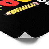 Hallo Vierter Klasse Team 4. Klasse Vibes Erster T Poster (Ecke)