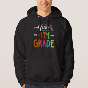 Hallo Vierter Klasse Team Vierter Lehrer zurück Hoodie