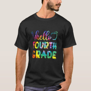 Hallo Vierter Schullehrer zurück zur Gefärbte Kraw T-Shirt