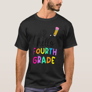 Hallo Viertklässler Zurück zur Schule Lehrer Kind T-Shirt