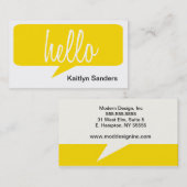 HALLO VISITENKARTE (Vorne/Hinten)