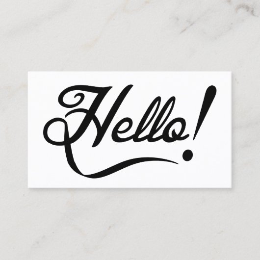 Hallo Visitenkarte (Vorderseite)