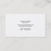 Hallo Visitenkarten des Aquarell-Anschlag-| Visitenkarte (Rückseite)