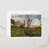 Hallo vom Bauernhof Folien Feiertagspostkarte (Vorderseite/Rückseite)