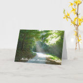 Hallo vom Himmel... Karte (Gelbe Blume)