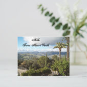 Hallo vom Schloss Hearst Postkarte (Stehend Vorderseite)