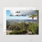 Hallo vom Schloss Hearst Postkarte (Vorne/Hinten)