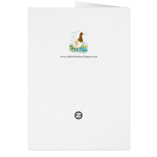 Hallo von Alaska Willow Ptarmigan Blank (Hinten)