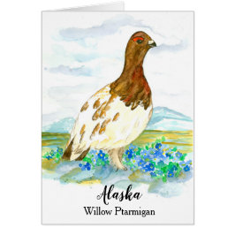 Hallo von Alaska Willow Ptarmigan Blank